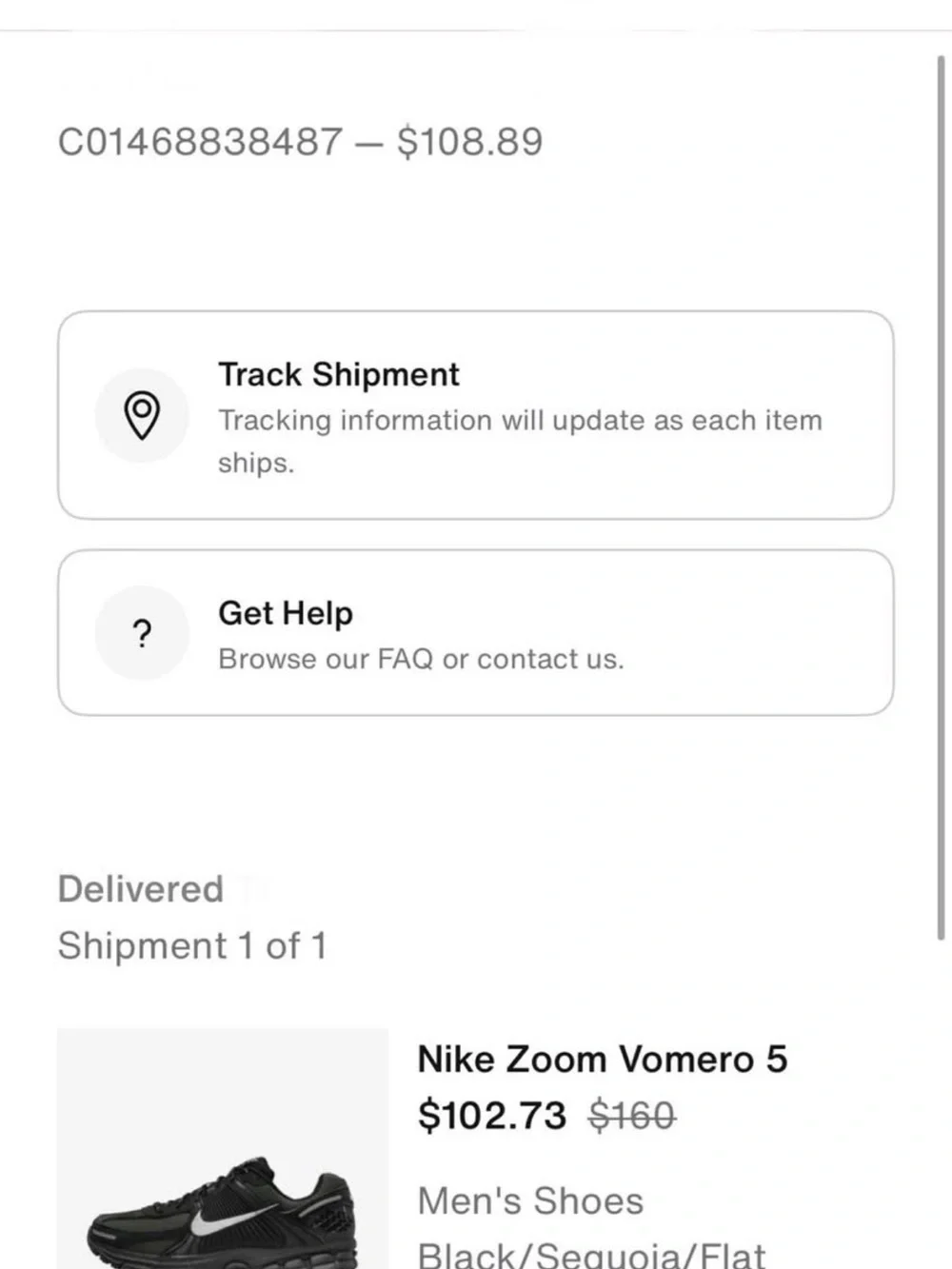 Nike Men’s Black Mesh & Reflective Accent Sneakers